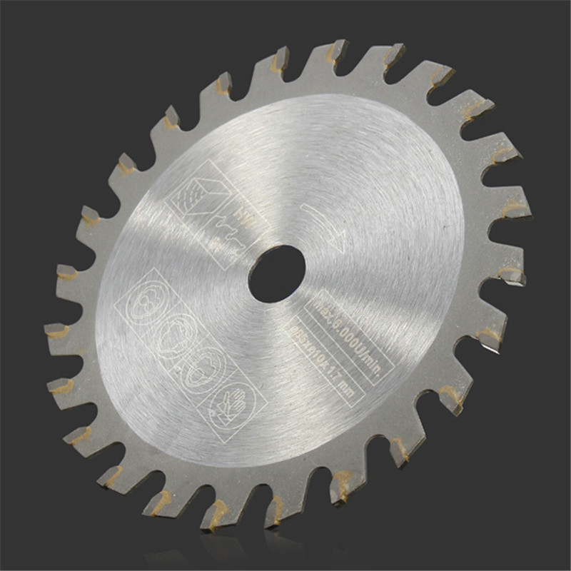 TCT-/05 de roue de lame de scie circulaire pour la coupe du bois, disque de coupe en carbure, travail de calcul, 85mm, 24 dents, 10mm, 1PC