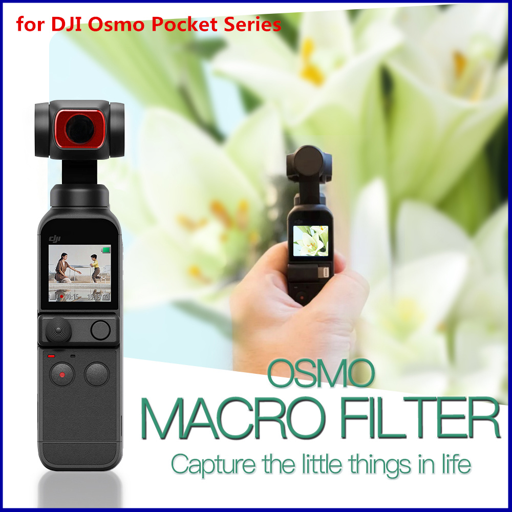 Aluminium Macro Close-Up Filters Voor Osmo Pocket 2 Protector Netic Adsorptie Macro Lens Filter Voor Osmo Pocket /Pocket 2
