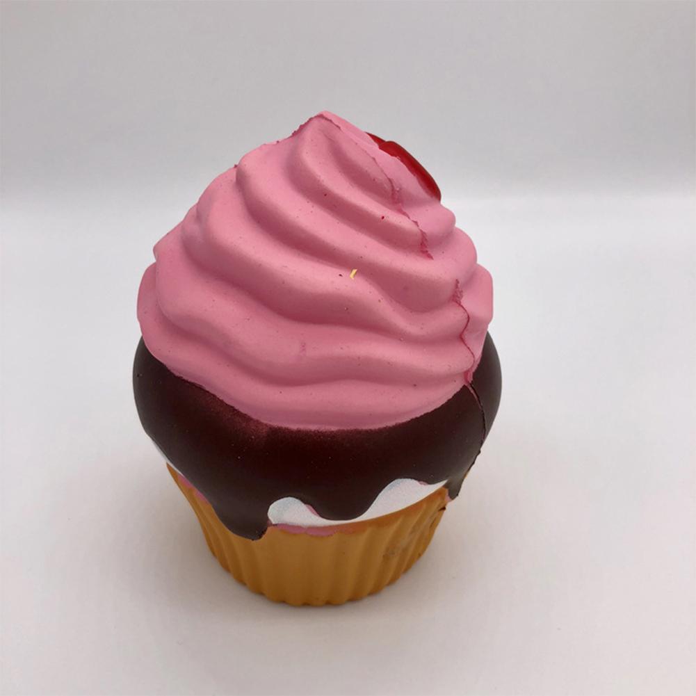 RCtown Simulate Loving Heart Cupcake Squishy Toy Home Decor
