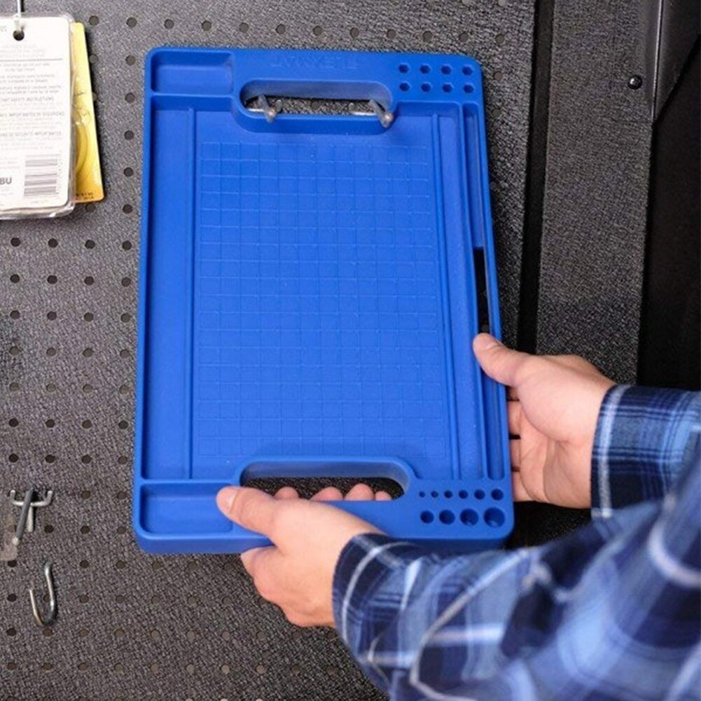 Universal Plastic Practical Flexible Workshop Tool Tray Non Slip Repair Durable Storage Box Strong Grips Accessories Packaging