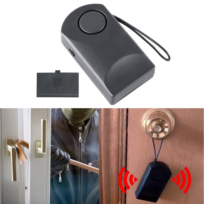Bærbar dørsensor alarm dørhåndtag alarm dørhåndtag berøringsalarm 120 db tyverisikring skræmmende dørsikkerhed hotel sikkerhedssirene