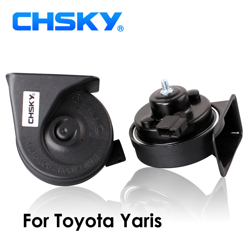 CHSKY Car Horn Snail type Horn For Toyota Yaris 2005 to NOW 12V Loudness 110-129db Auto Horn Long Life Time High Low Klaxon