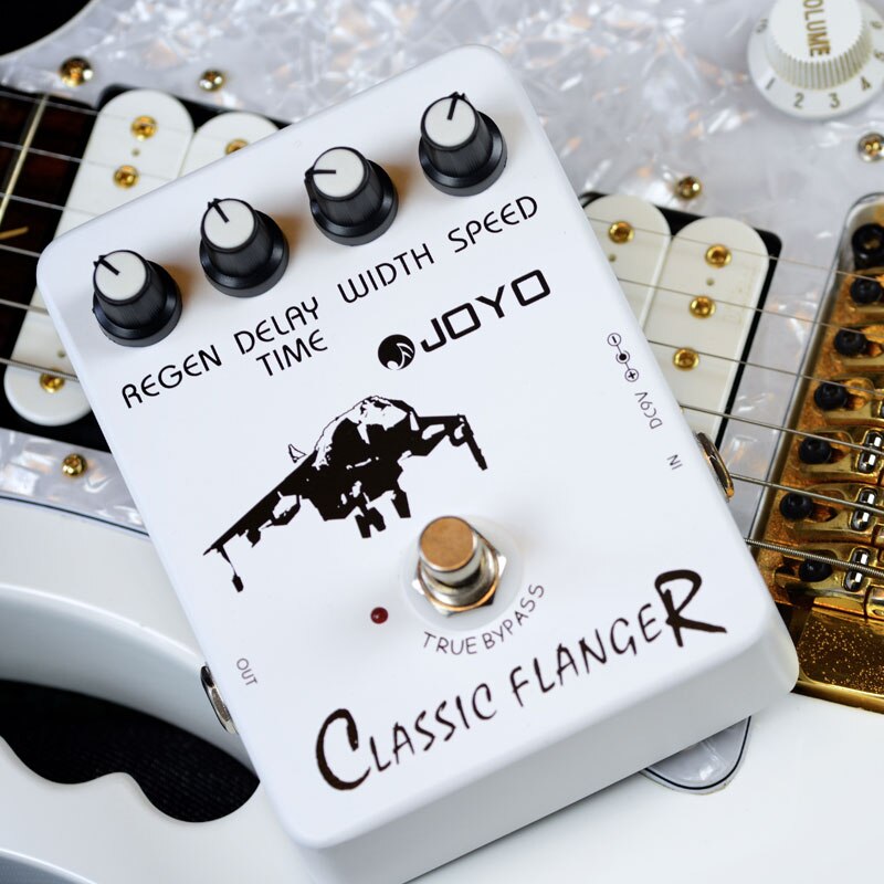 Joyo JF-07 Classic Flanger Pedaal Effect Trillende Vibrato & Chorus Gitaar Pedaal Effect Voor Elektrische Gitaar Metallic Flanger