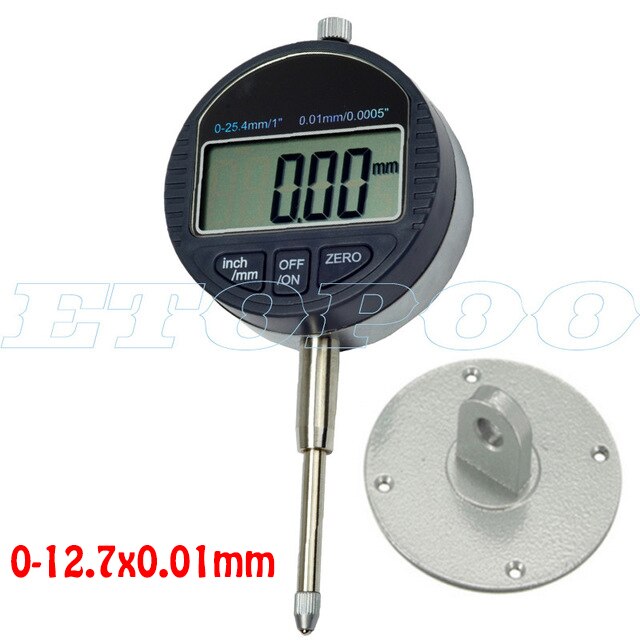 0.001mm 0-12.7/25.4mm Digital Indicator RS232 (9holes) Data Output Electronic Micrometer Dial Indicator Gauge Meter: 0-25.4x0.01mm
