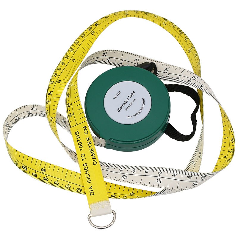 Tree Diameter Tape 2000 mm 79 inch PVC Soft Retractable Measuring Tape Gardening Tree Ruler Meter Measuring Tool