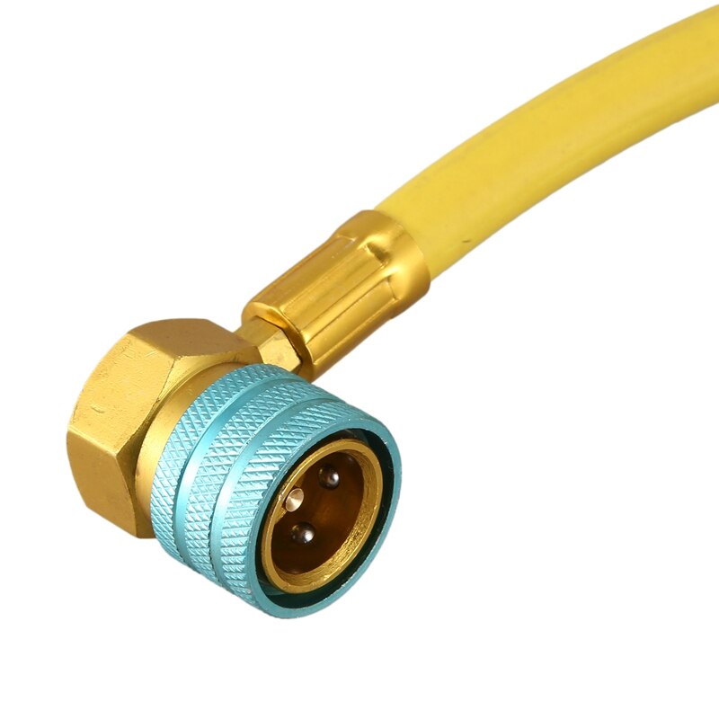 R1234YF Recharge Hose Air Conditioning Refrigerant Tool DIY Filling Hose with Female 1/2 ACME-LH + R1234YF Low Side