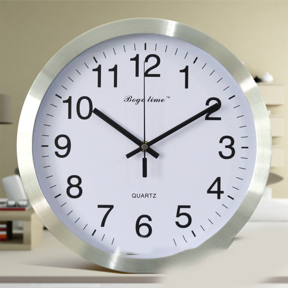 1Pc Electronic Wall Clock Retro Wall Hanging Clock LED Wall Clock for Home Store Without Battery (White): White