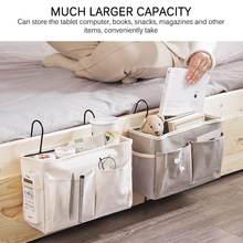 Caddy hængende arrangør sengelagepose hængende taske til køjer og hospitalssenge, sovesale sengeskinner