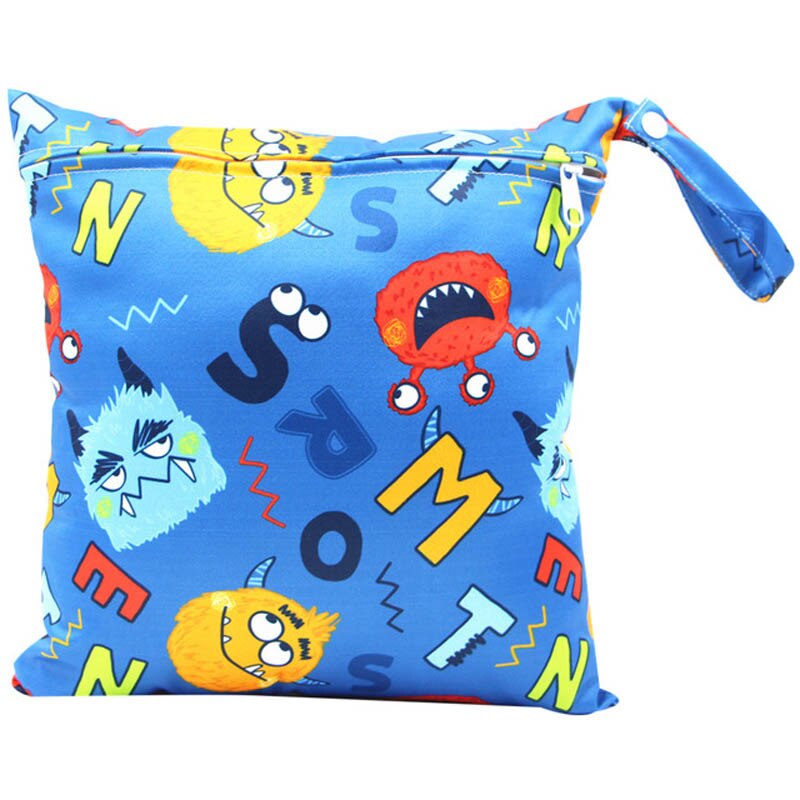 Warmom Mutter Windel Tasche für Baby Mehrweg Tuch Windel nass Tasche Kleinkind Tragbare Wasserdichte Kinderwagen Trockenen Eimer Tasche 28*30cm
