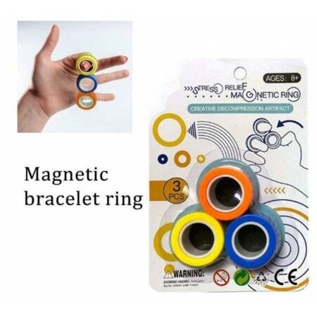 Fingears Magnetic Magnet Rings Anti-Stress Ring Wheel 446693358