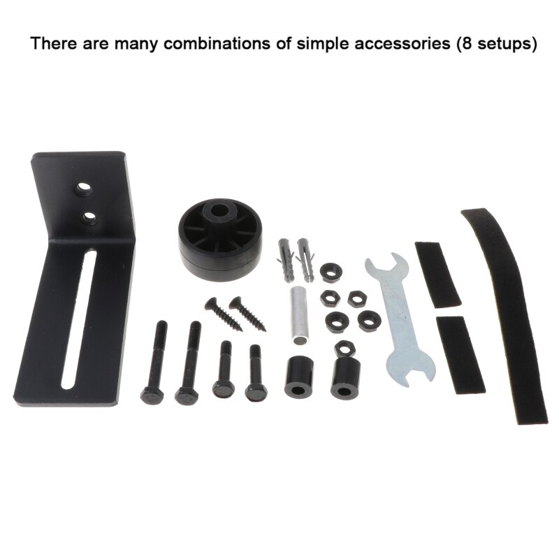 8 in 1 Carbon Steel Adjustable Sliding Floor Guide For Barn Door Hardware Accessory