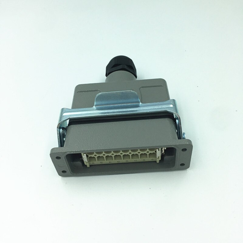Heavy-duty Connector 16-pin Waterproof Rectangular Aviation Plug Socket Small 16-pin HDC-HA-016-1 Concealed