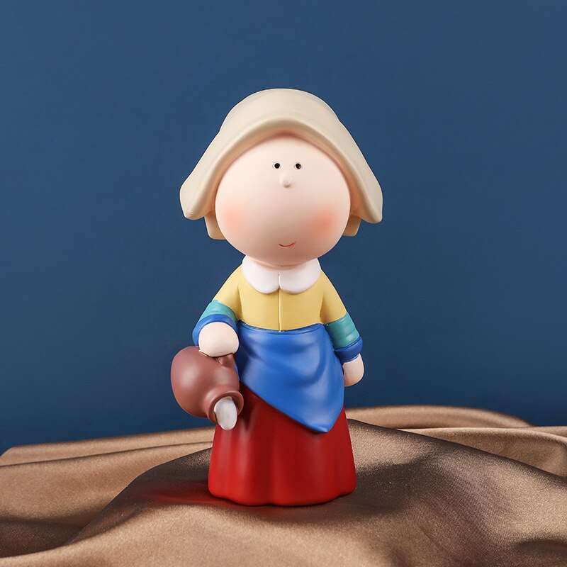 Figurines de personnage en résine, décoration de salon, Sculptures, accessoires de décoration pour la maison, ornements de bureau: B-6