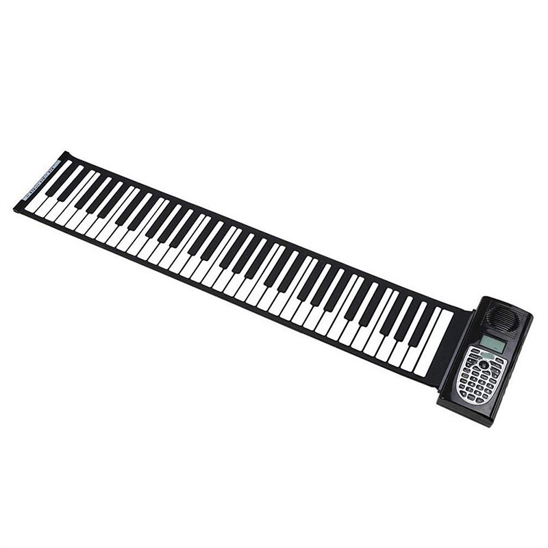 SEWS-Hand Roll Piano, Portable 61 Keys Smart Folding Piano Silicone Hand- Rolled Electronic Pianos Beginner Instrum