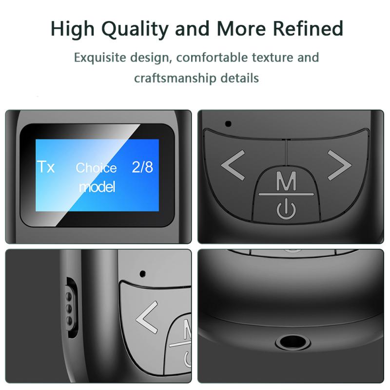 T14 LCD Display Bluetooth 5.0 Audio Transmitter/Receiver Adapter AUX RCA Stereo Wireless Adapter Dongle For PC Car Speaker