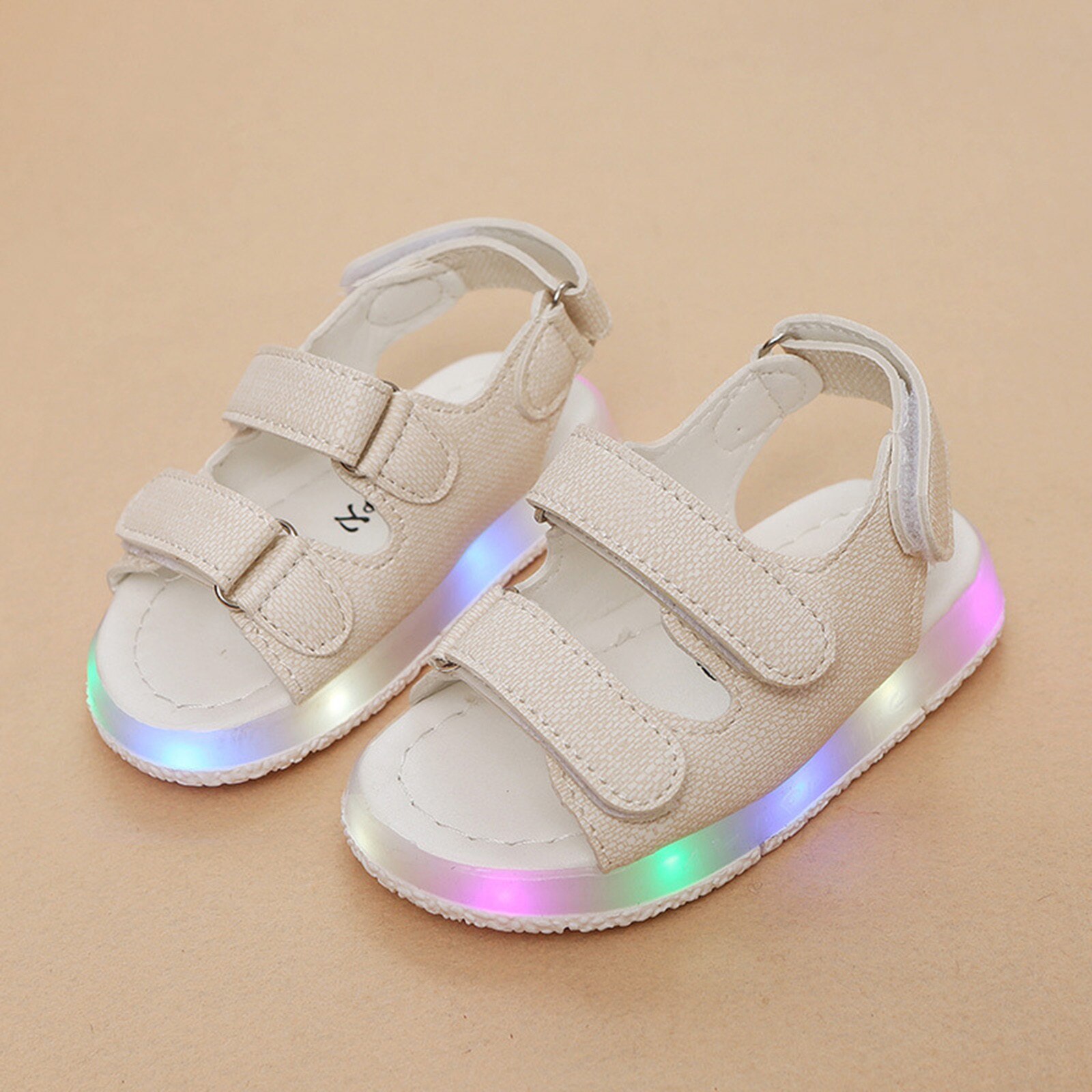 Children Led Light Luminous Sandals Casual Shoes Non-slip Soft Sole Baby Boys And Girls Beach Sneakers Sandals