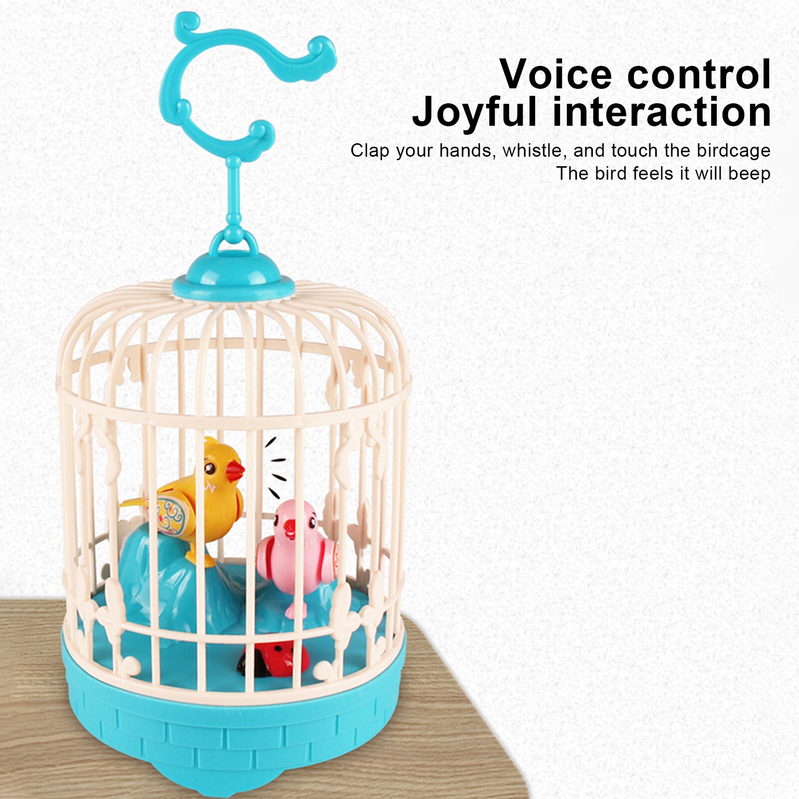 Singing&amp;Chirping Bird In Cage Realistic Sounds&amp;MovementsSinging Chirping Bird Toy In Cage Realistic Sounds Movements Activated