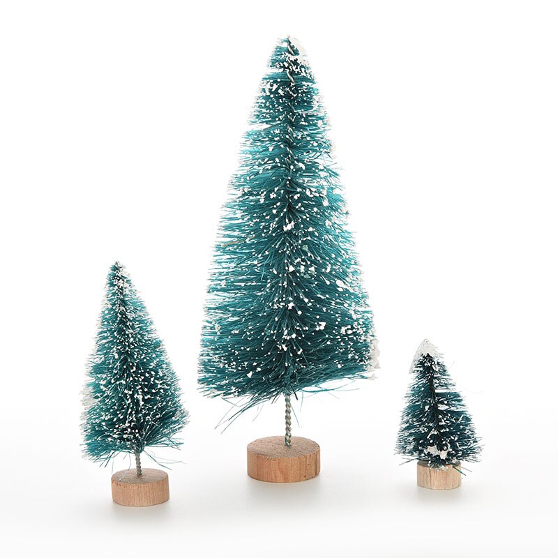 Miniárboles de pino pequeño para decoración del hogar, 1 unidad, 3 tamaños, bricolaje, decoración de navidad, para niños