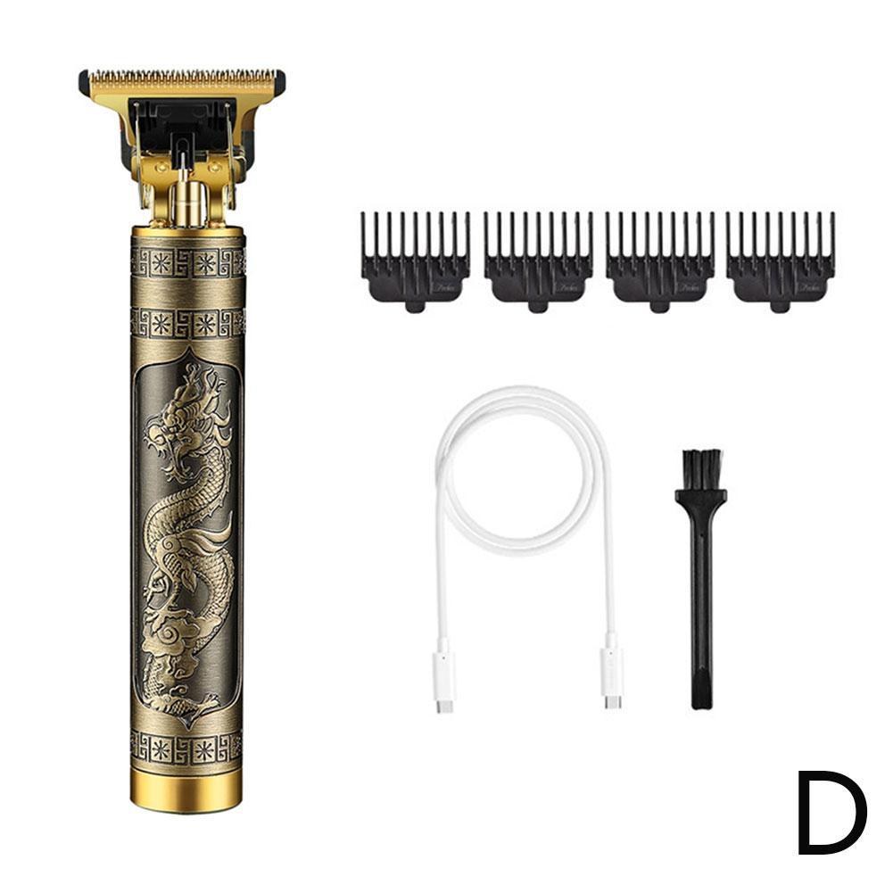 Hair Clippers Electric Cordless Trimmer Cutting Machine Set Barber: D