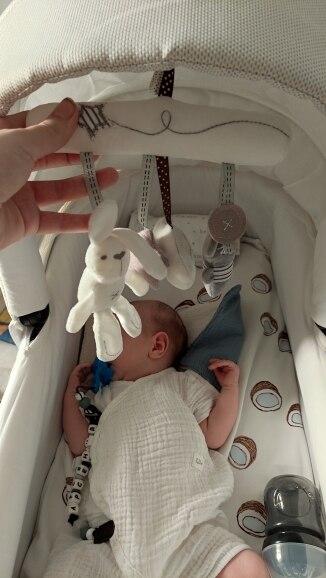 Baby Musik Spielen Bett Hängen Glocke Baby Handy, Mobiltelefon Krippe Kleinkind Kinderwagen Baby Krippe Rassel Spielzeug Weiche Nette Kaninchen Bär glocke Spielzeug