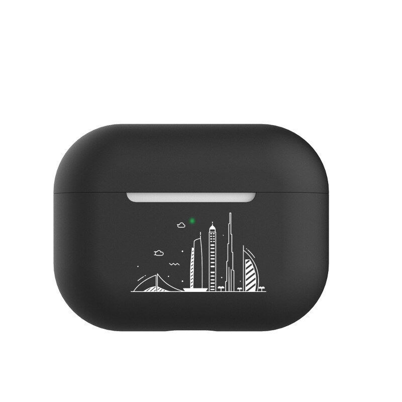 Hoesje voor airpods pro hoesje beschermhoes zachte siliconen kleurenprint patroon anti-verlies apple airpod hoesje hoesje headset hoesjes: Y3