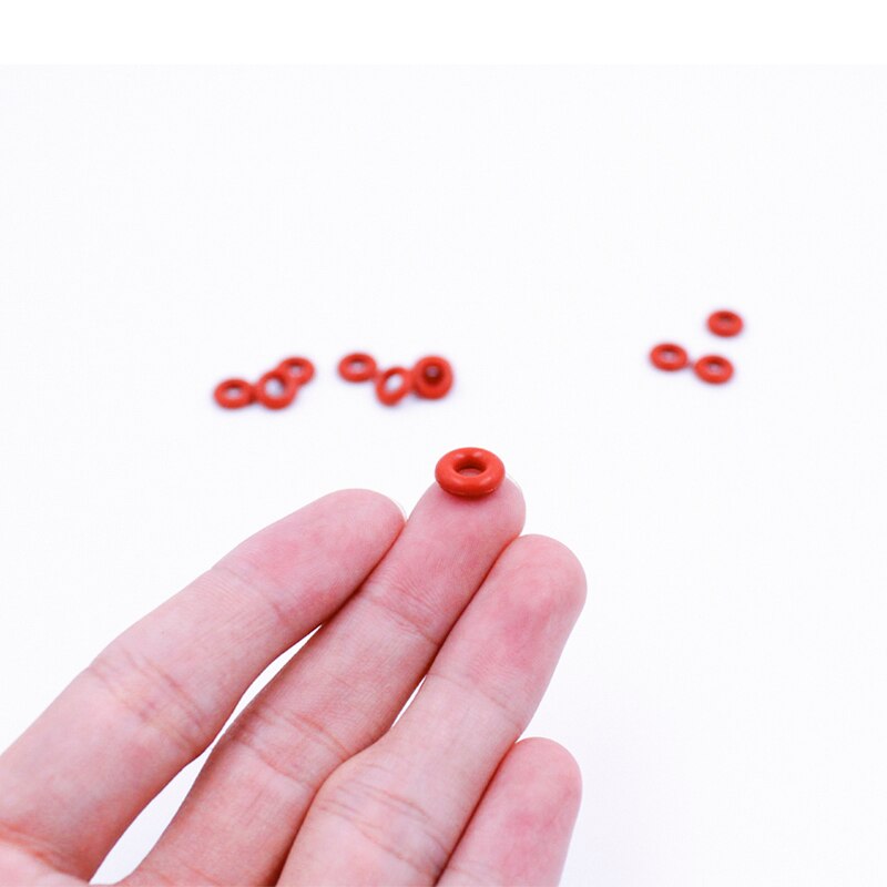 10 stk / parti silikone ringe silikone / vmq o ring 1.8mm tykkelse  id1.8/2/2.24/2.5/2.8/3.15/3.55/3.75/4mm gummi o-ring tætningspakning