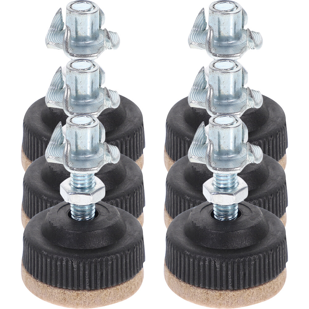6 pcs Heavy Duty Adjustable Leveling Feet Furniture Leveling Screw Leg levelers