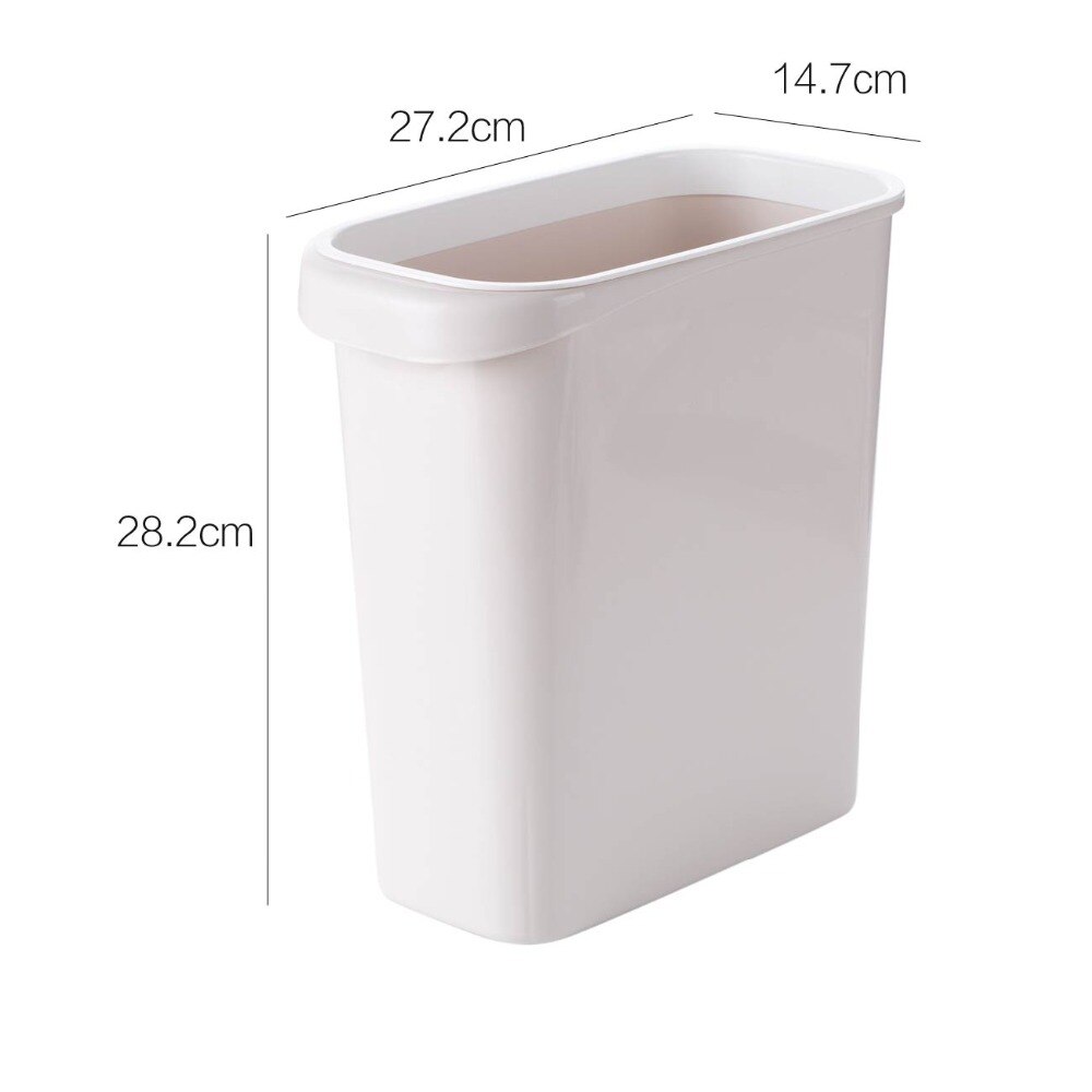 Narrow Trash Can Kitchen Bathroom Trash Bin Garbage Cans Dustbin Plastic Waste Bins Paper Basket Simple Rubbish