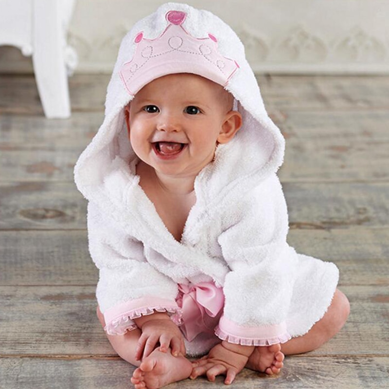 Bath Towel Blanket Bathrobe Night Gown Hooded Wrap Cute Soft for Children Baby BM88