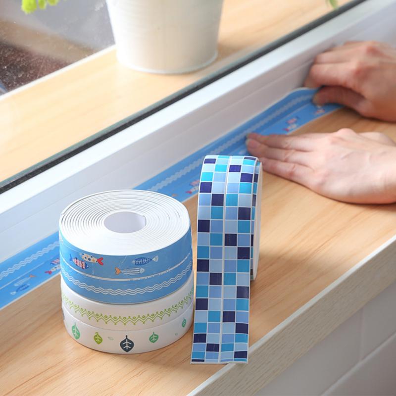 Keuken schimmelwerende pasta gootsteen aanrecht waterdichte stickers zelfklevende badkamer afdichtstrip lijmstrip