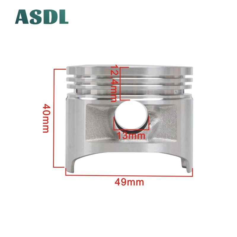 Kit de Piston et d'anneau pour Yamaha XV250 Virago 1989 – 1993 XC125 XVS250 XV250S Virago 49mm 49.25mm 49.50mm 49.75mm 50.00mm