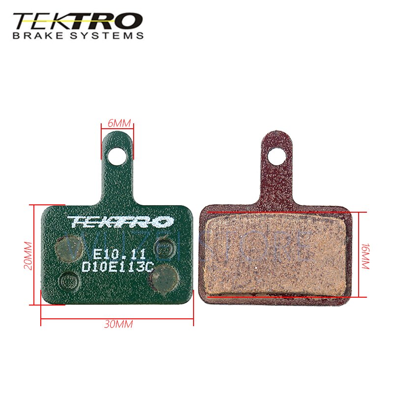 TEKTRO E 10,11-pastillas de freno para bicicleta de montaña, accesorio para shimano MT200, M355, M395, M415, M285, M286 y M280
