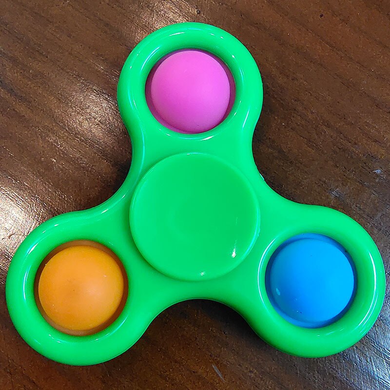 Toys Fidget Sensory Pop It Toy push pop bubble key chain spinner simple dimple popit fidget toy