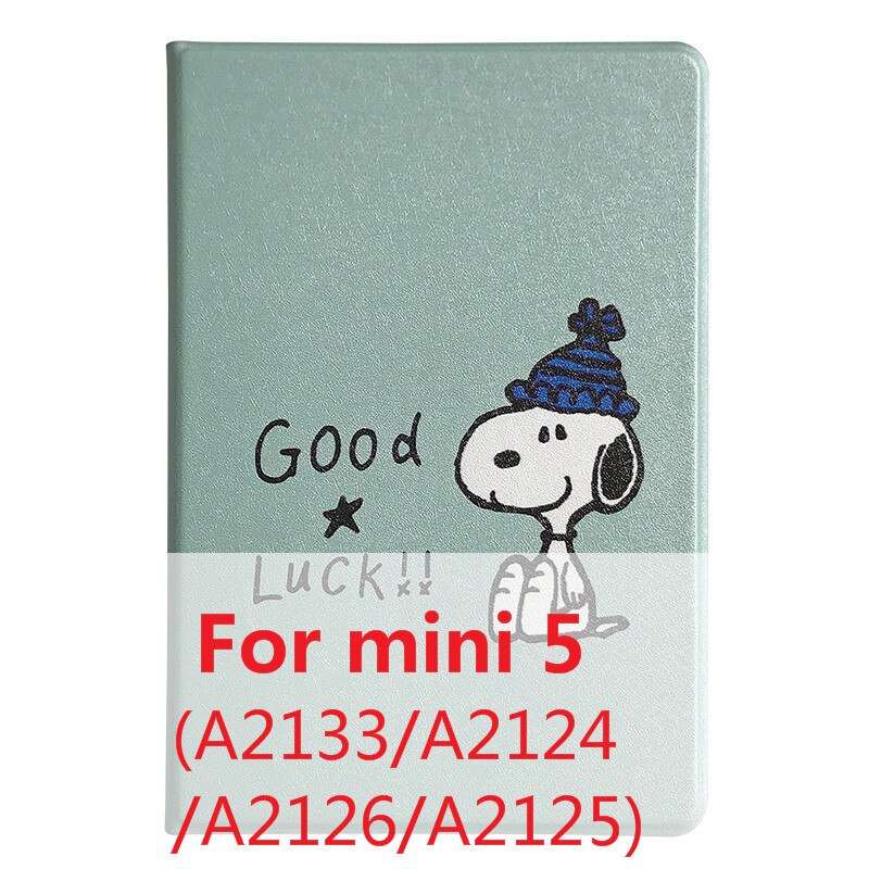 Tablet Case for iPad 10.2" 7th Gen, 9.7" 5th/6th Gen, Air 1/2/3, Pro 9.7"/10.5" - PU Smart Cover: Mini 5