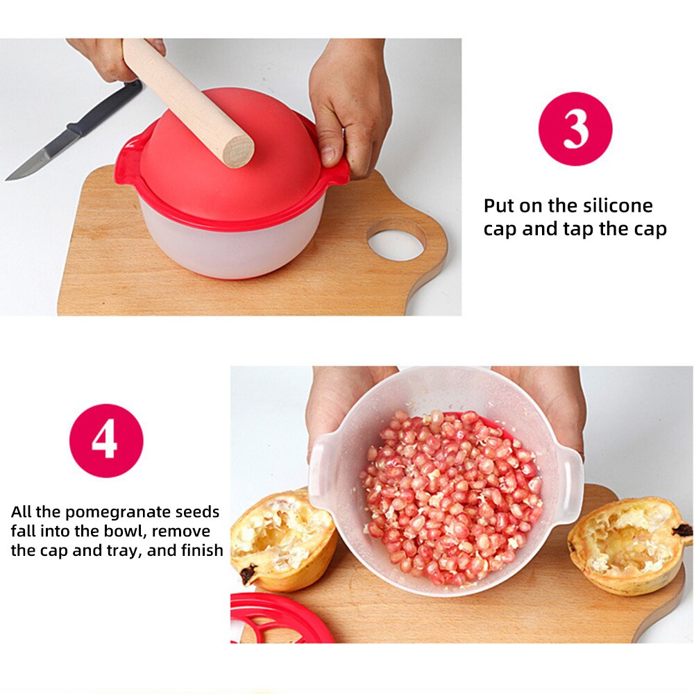 Pomegranate Peeler Machine Kitchen Fruit Vegetable Cutter Tools Silicone Pomegranate Bowl Shredder Home Kitchen Cooking Tool