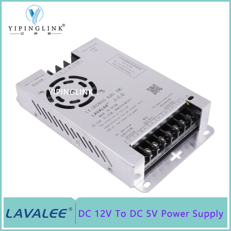 Écran LED pour voiture, 12V à 5V cc, alimentation 24V à 5V cc, pour véhicule, camion, TAXI