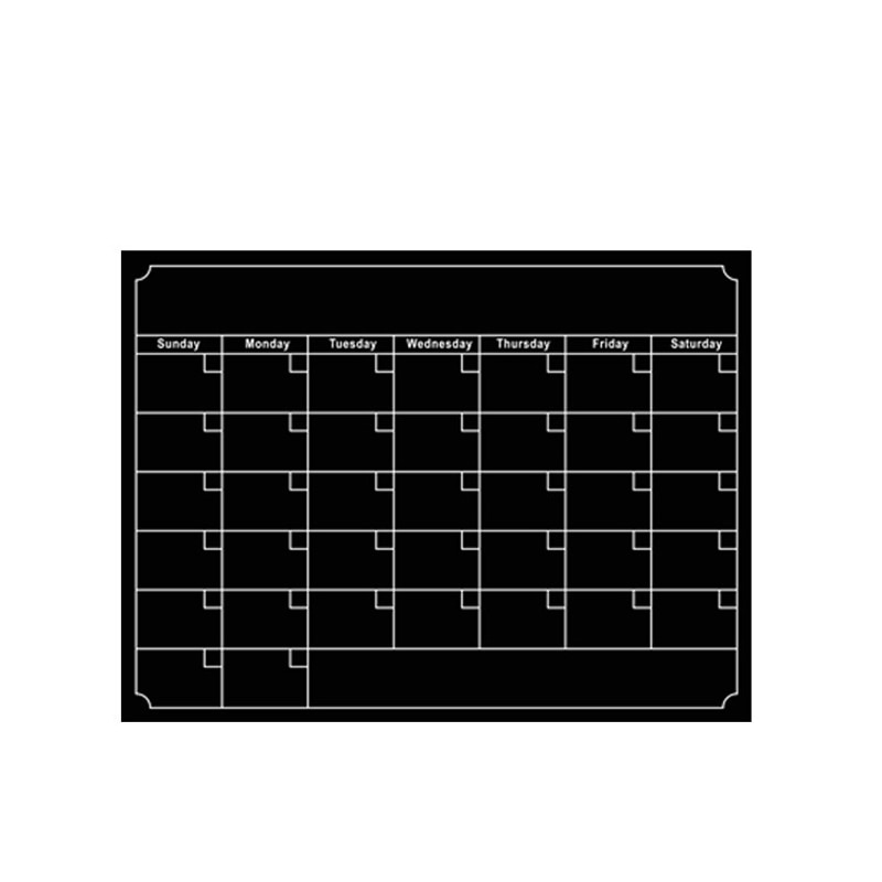 Magnetisk månadskalender miljöskydd kylmagnet veckoplanerare hem klassrum återanvändbara kontorsmaterial