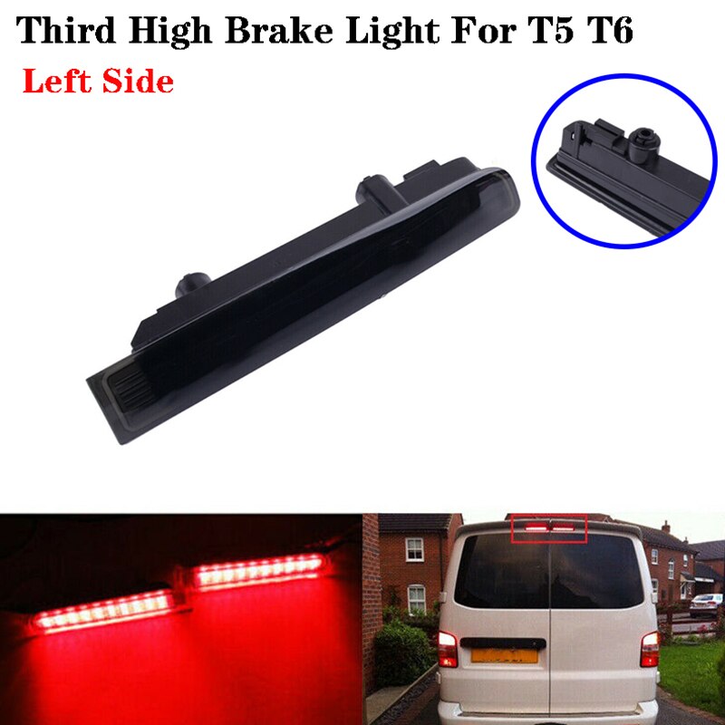 1Pc Auto Derde Remlicht Schuur Deur Achter Remlicht High Mount Stop Lamp Voor-T5 T6 2003: left