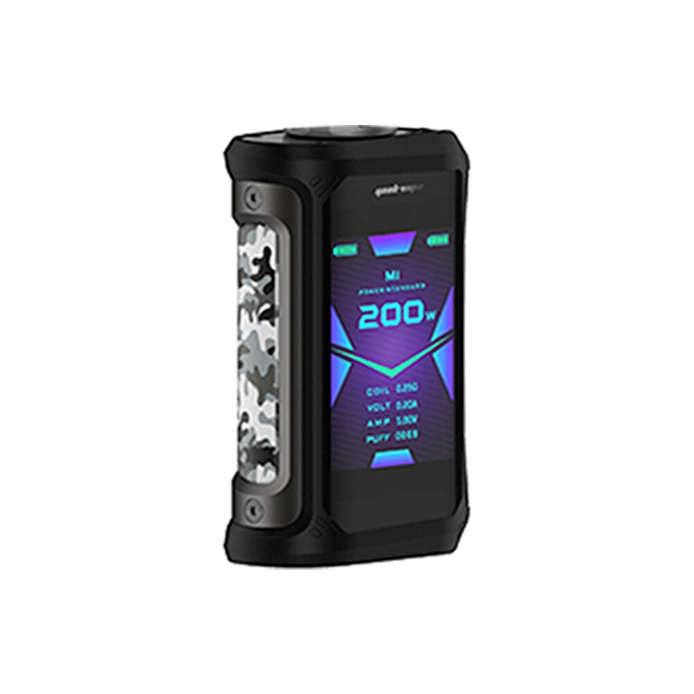 Original Geekvape Aegis X 200W TC Mod w/ AS2.0 Chipset & 2.4inch OLED Screen E-cig Vape Mod Vs Drag Max / Aegis Solo / Argus Mod: Gunmetal   Camo