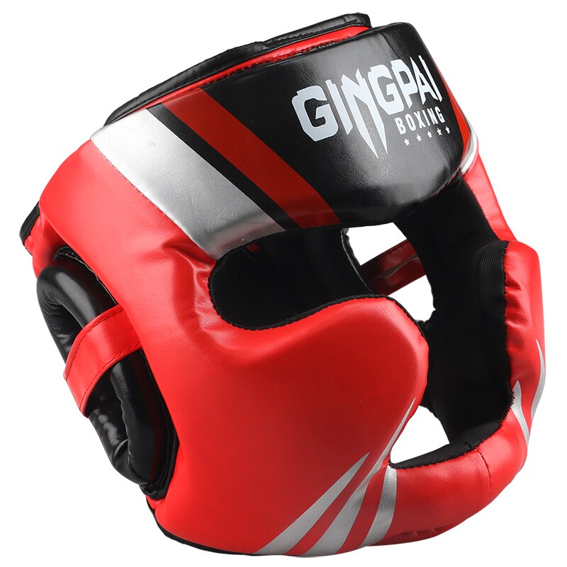 S/M/L freundlicher Jugend/Erwachsene Frauen Männer Geschlossen Typ Boxen Helme MMA Muay thailändisch Sanda Karate taekwondo Kopf Getriebe Schutz Schutz DEO: DY rot / S 48-52cm