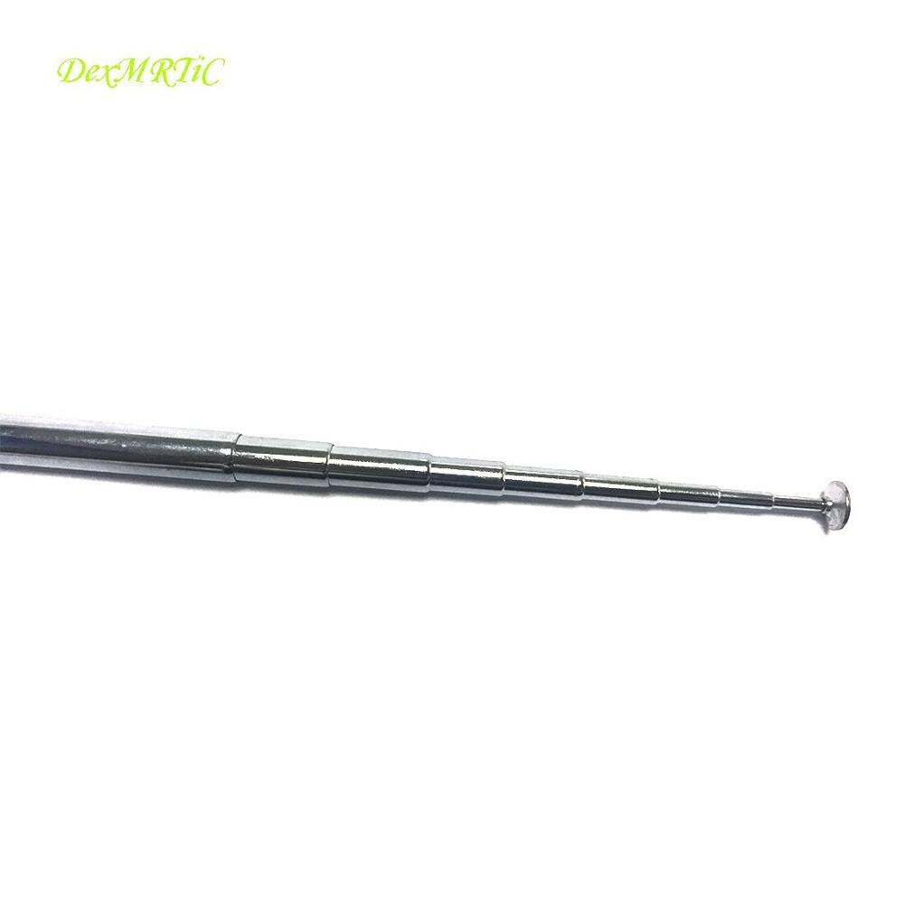 1PC Telescopic Antenna 1200mm FM Radio Telecontrol Alarm Antenna 10 Sections Stainless Steel Aerial