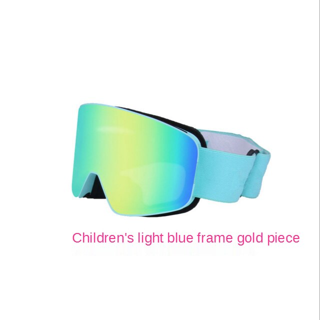 Lunettes de Snowboard à revêtement cylindrique pour adultes, lunettes de Ski Ka myopie, Double couche anti-brouillard, style Parent-enfant: child Ski goggles G