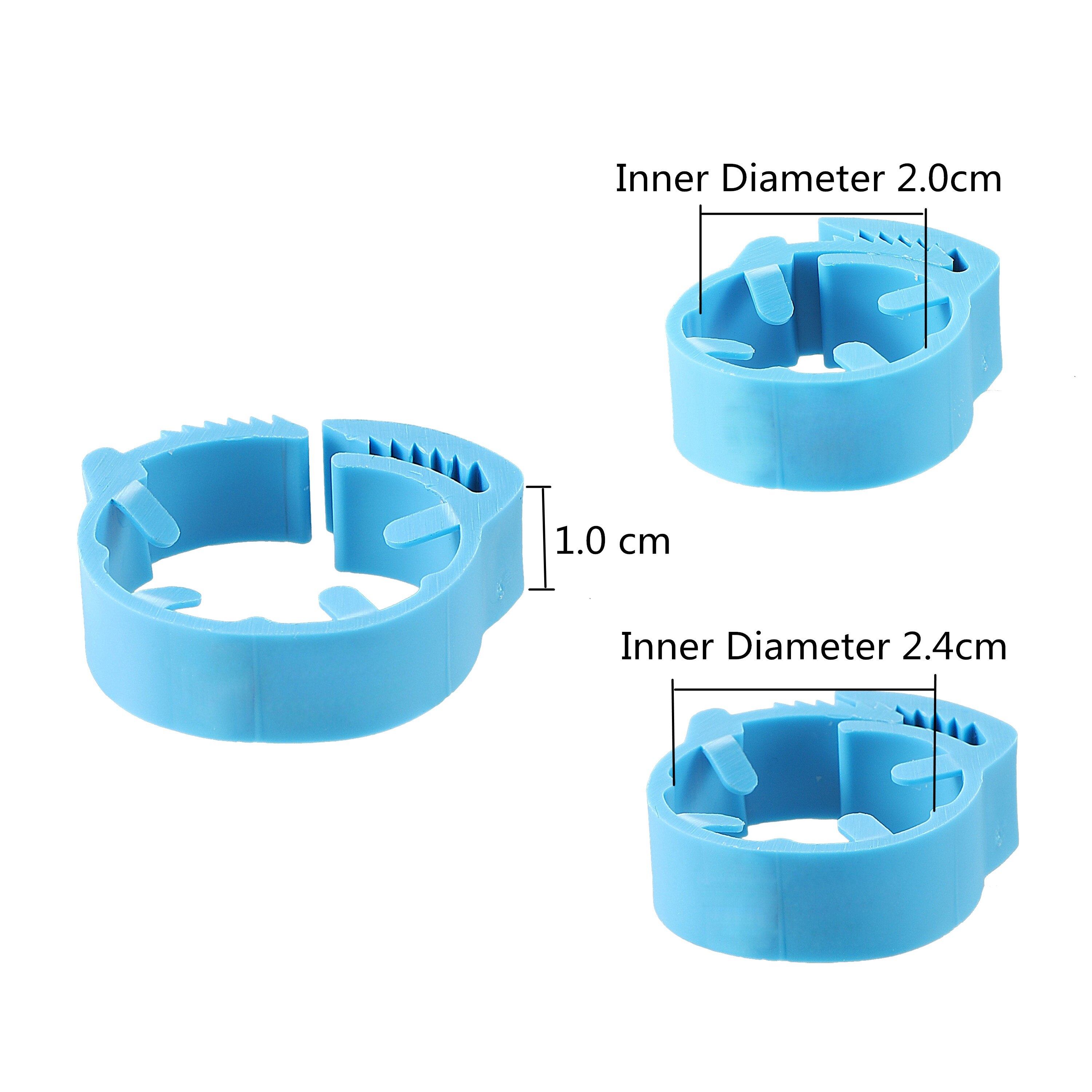 Einstellbare Huhn Fuß Ring Ich würde2.0 ~ 2,4 cm Keine Zahl Huhn GeflüGel flexibel Versenkbare Fuß Ringe GeflüGel Landwirtschaft Werkzeug 7 farben