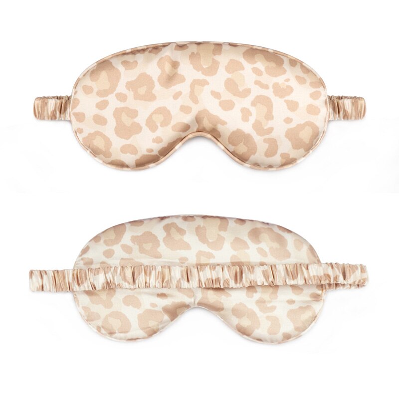 Máscara de sono de seda de amoreira natural para os olhos bandagem dupla face sombreamento dormir máscara de olho capa macia venda viagem resto