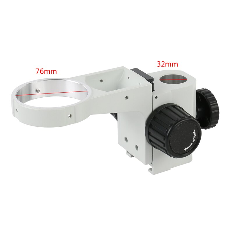 Binocular Trinocular Stereo Microscope Bracket Accesoriesr 76mm Focus Holder 32mm Pillar Worktable Plate Microscope Stand: Focus Holder White