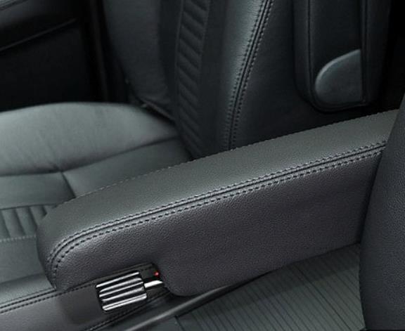 Pour Land Rover Freelander 2 (2007) cuir microfibre côté conducteur/passager accoudoir poignée décor couverture Protection garniture: Black / Left and right 2pcs