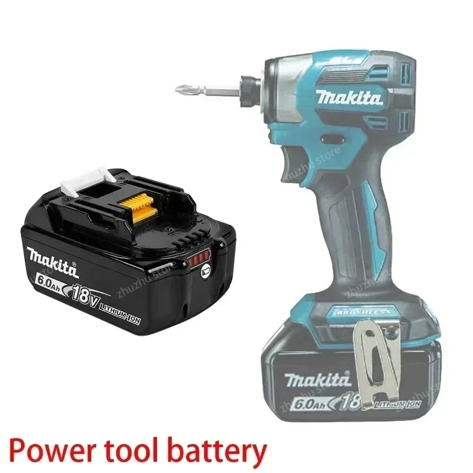 Makita original bateria recarregável de íon de lítio 18v 6000mah 18v 6.0ah bateria de substituição de broca bl1860 bl1830 bl1850 bl1860b