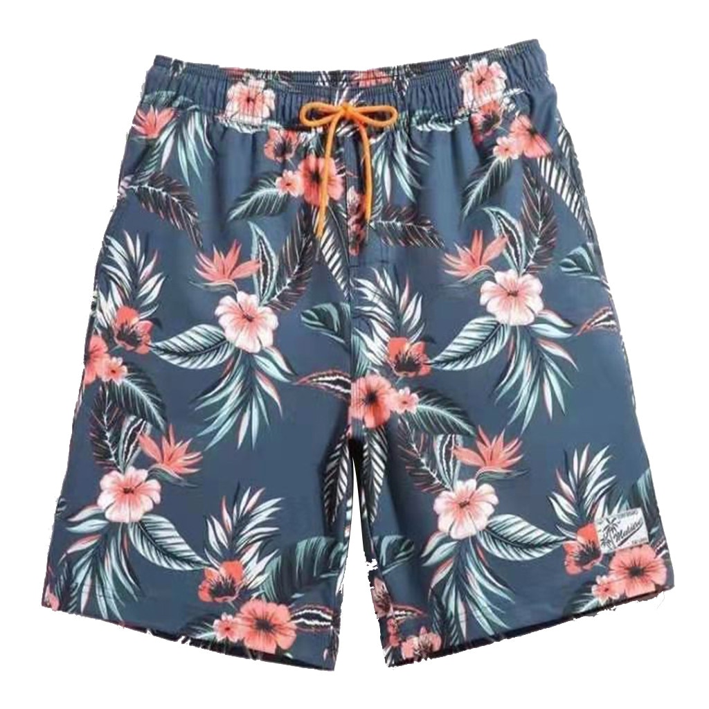 Fast-drying Men's Color Shorts Swimming Beach Shorts Flower Surfboard Shorts Swim men's swimming trunks for swimming
