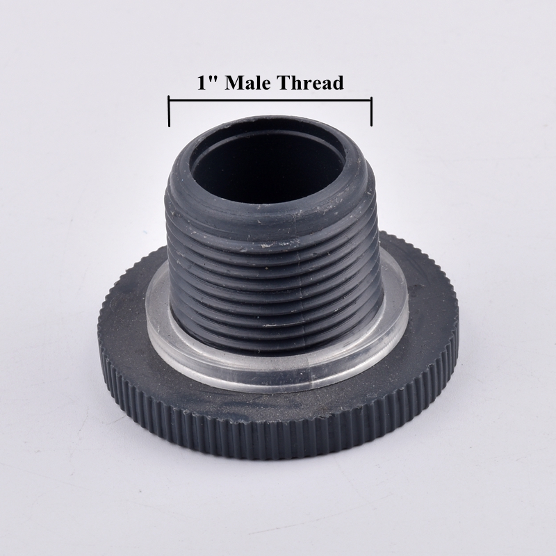 Conector de PVC de rosca hembra para tanque de agua de acuario, adaptador de tubería de drenaje, junta de tubo de riego de jardín, 1/2-2 pulgadas, 1 ud.: 1 Inch End Cap