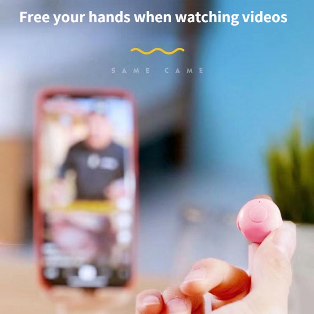 Mini-video-controller für die fingertipp-funktion, usb-ladefunktion, tragbarer bluetooth-kompatibler video-controller-ring zum ansehen von videos für ihr smartphone